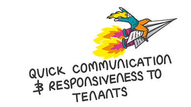 Infographic: Quick communication and responsiveness to tenants