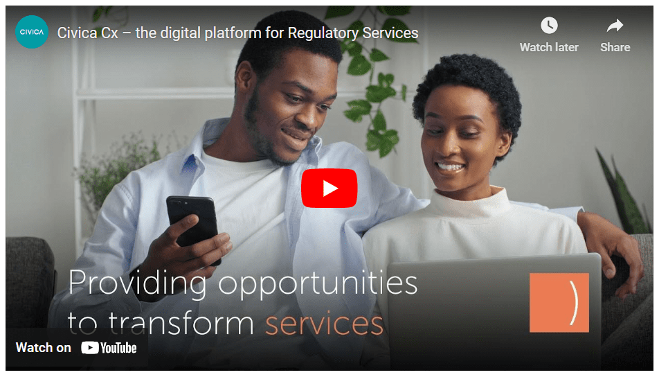 Civica Cx – the digital platform for Regulatory Services